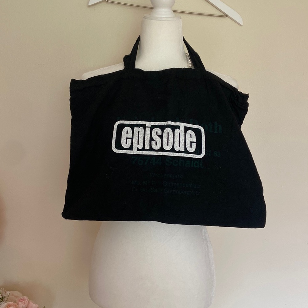 Episode black sturdy tote bag